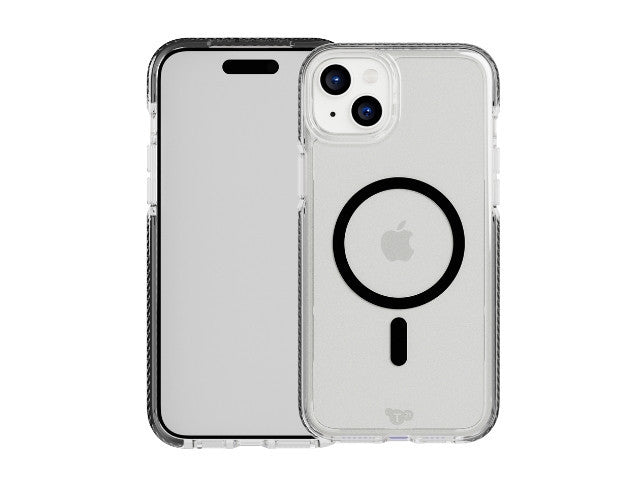 Tech21 Evo Crystal MagSafe Case iPhone 15 - Graphite Black