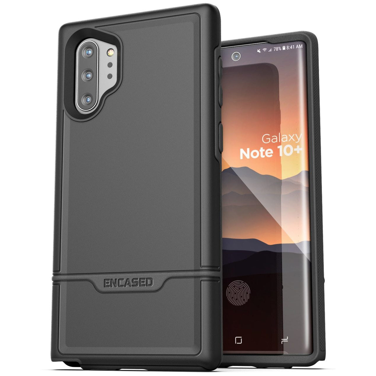 Encased Rebel Case Samsung Galaxy Note 10+ Plus - Black