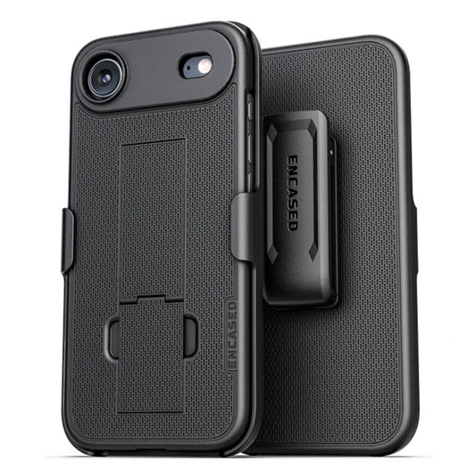 Encased DuraClip Case iPhone 17 Air with Belt Clip Holster - Black