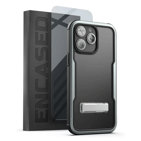 Encased Exos Armor Case with Screen Protector iPhone 14 Pro - Gunmetal