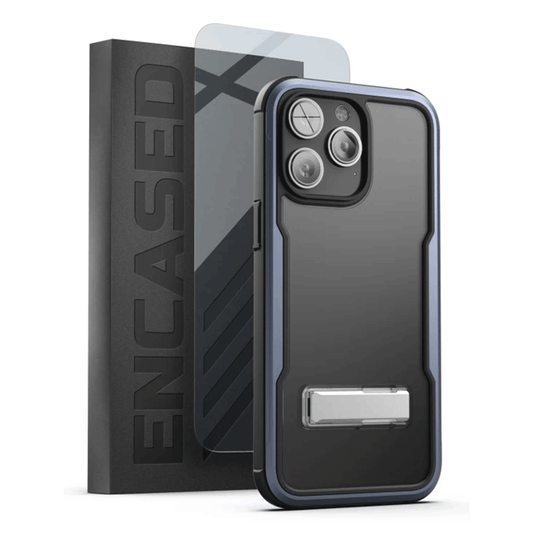 Encased Exos Armor Case with Screen Protector iPhone 14 Pro Max - Blue