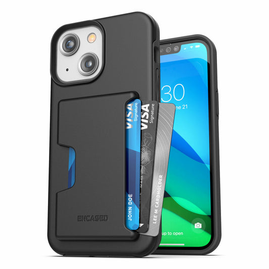 Encased Phantom Wallet Case iPhone 13 - Black