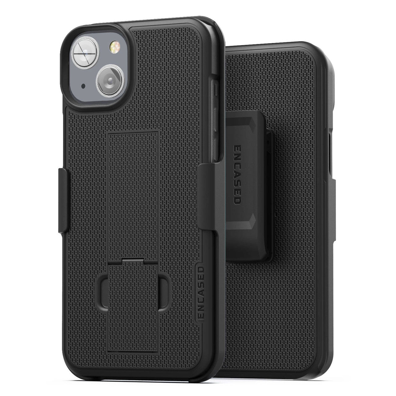 Encased Duraclip Case iPhone 14 with Belt Clip Holster - Black