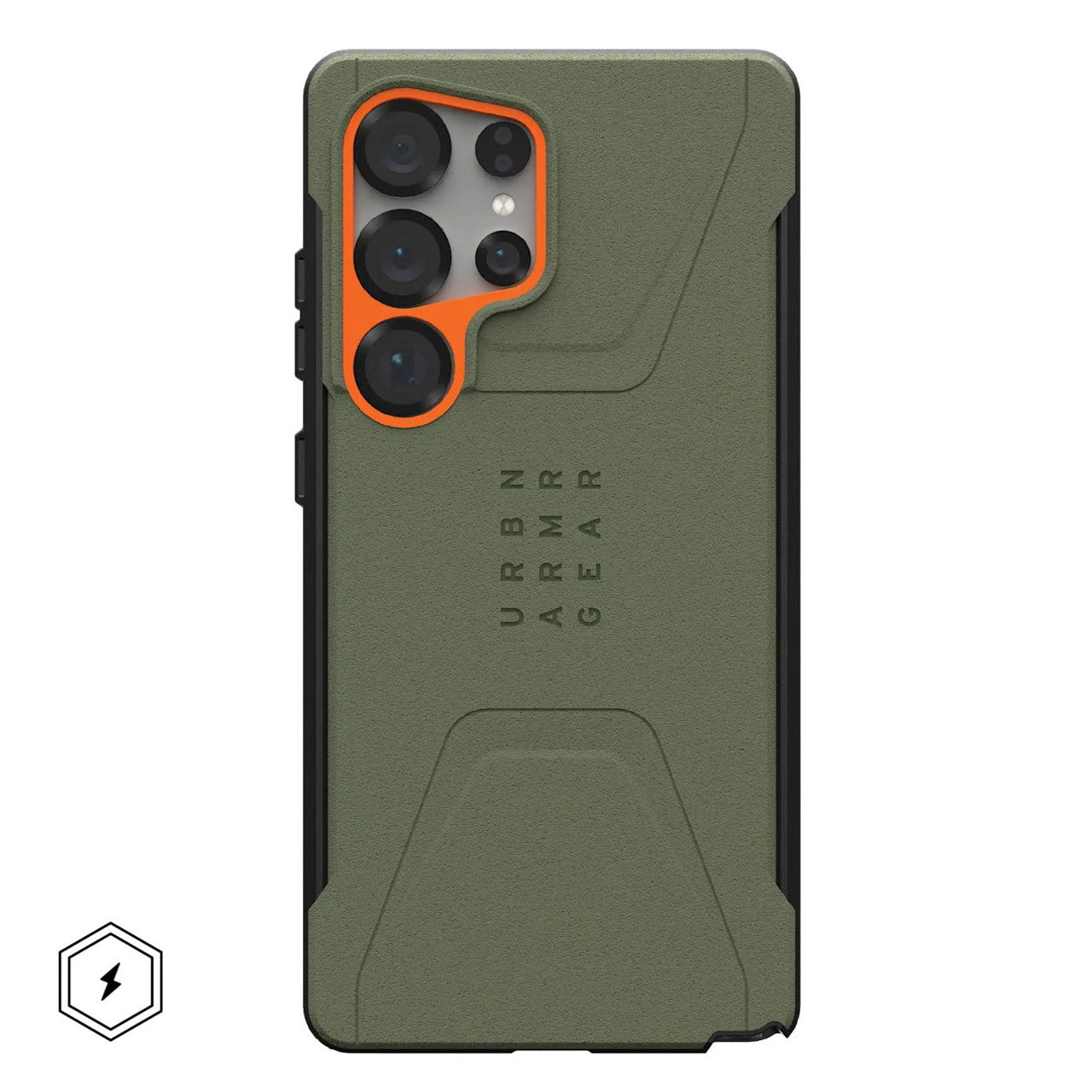 UAG Civilian Case Samsung Galaxy S25 Ultra - Olive/Orange