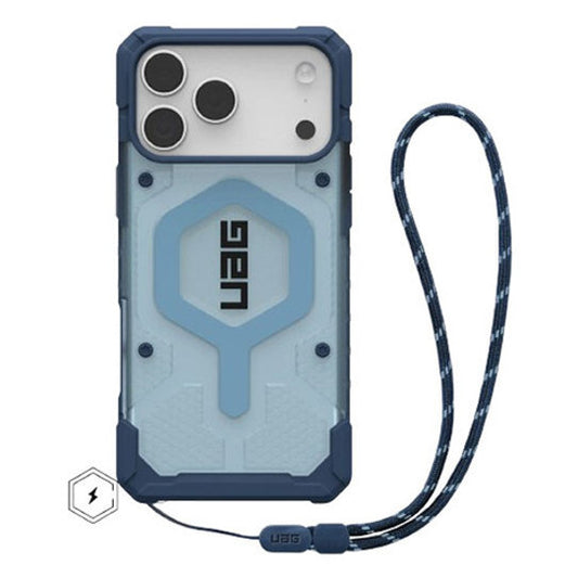 UAG Pathfinder Clear MagSafe Case iPhone 17 Pro + Lanyard  - Blues