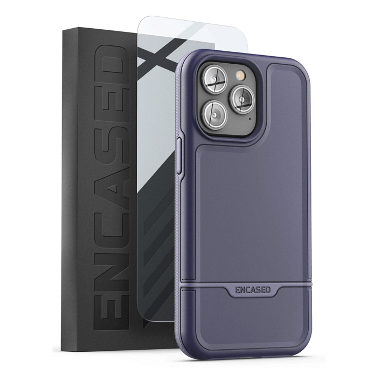 Encased Rebel Case with Screen Protector iPhone 14 Pro Max - Purple