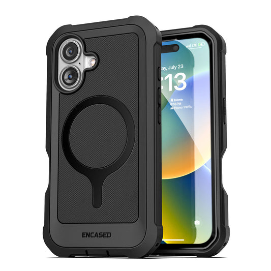 Encased Falcon Shield Case iPhone 16 Plus - Black