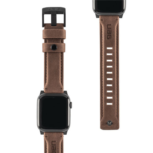 UAG Apple Watch 44/42mm Leather Strap - Brown