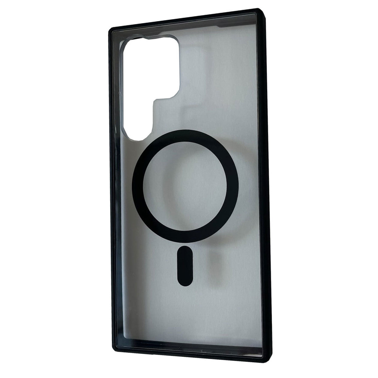 Encased Clear MagSafe Case Samsung Galaxy S23 Ultra with Portable MagSafe Charger - Black