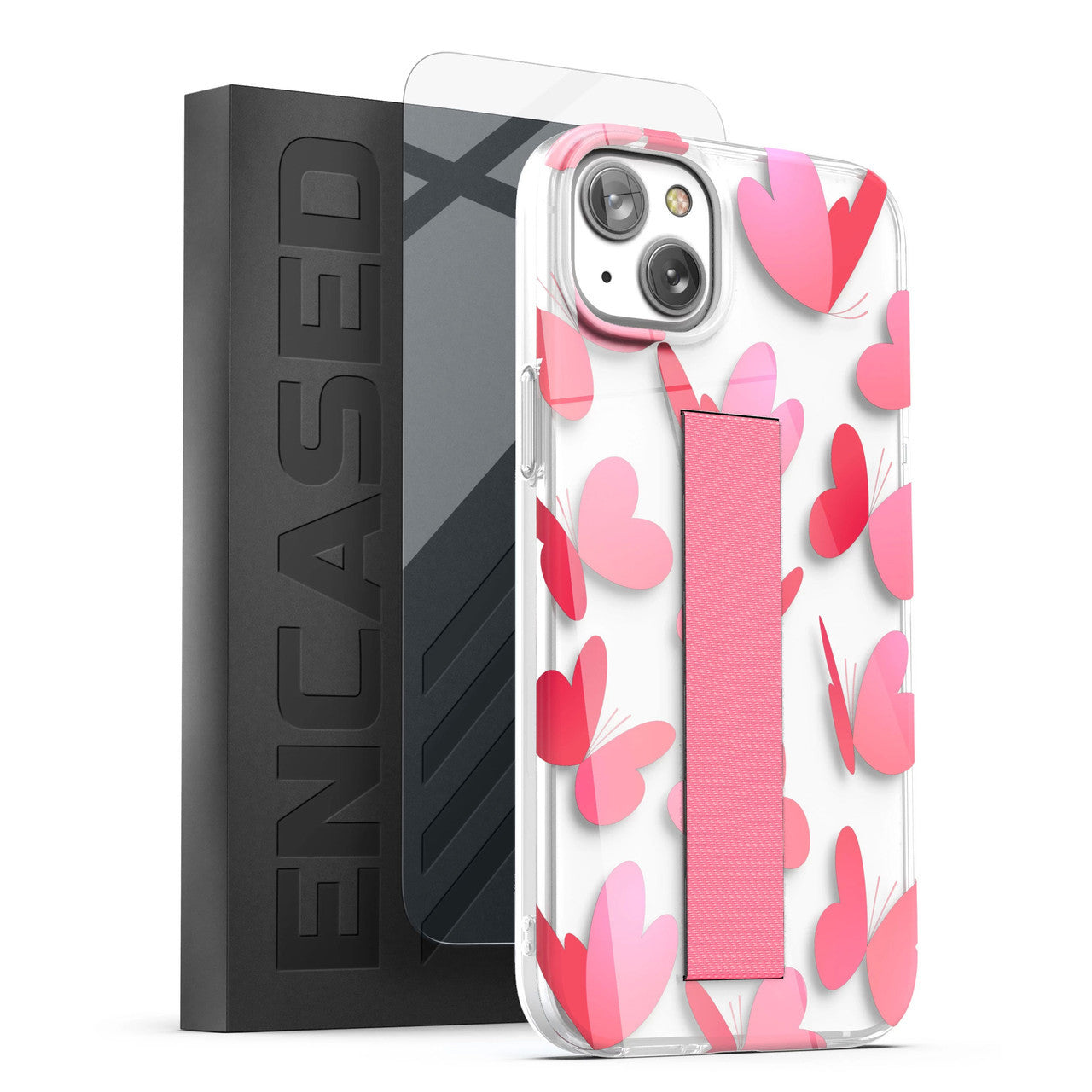 Encased Loop Case with Screen Protector iPhone 14 - Heart Butterfly