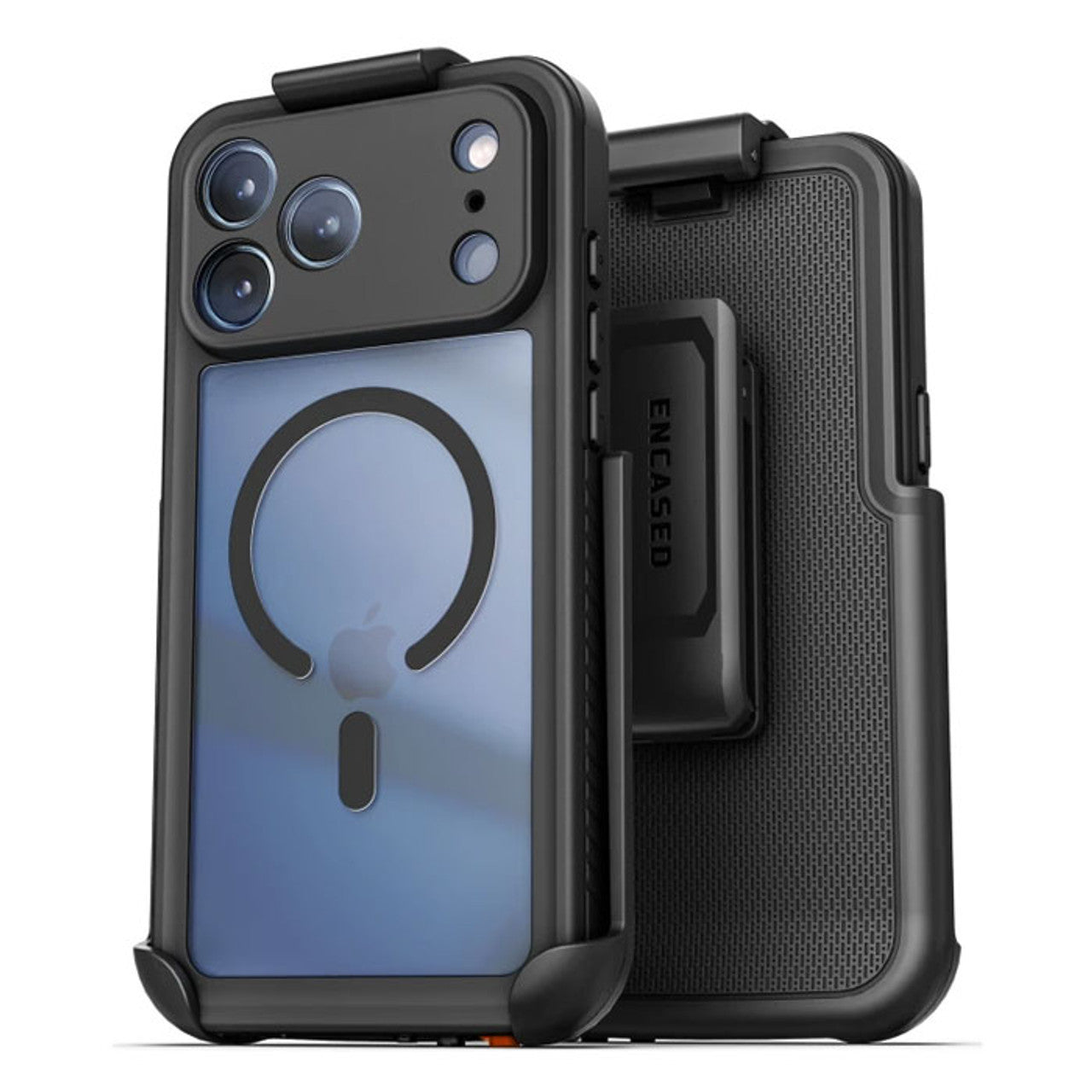 Encased Titan Waterproof Case iPhone 17 Pro Max - Black/Clear