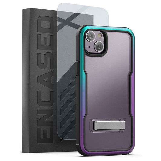Encased Exos Armor Case with Screen Protector iPhone 14 - Purple