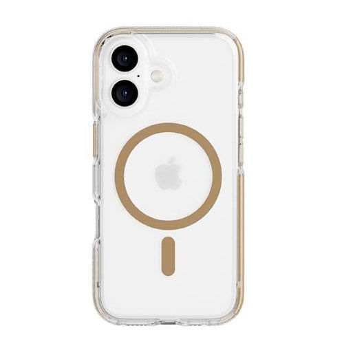 Tech21 Evo Crystal MagSafe Case iPhone 16 - Clear/Gold
