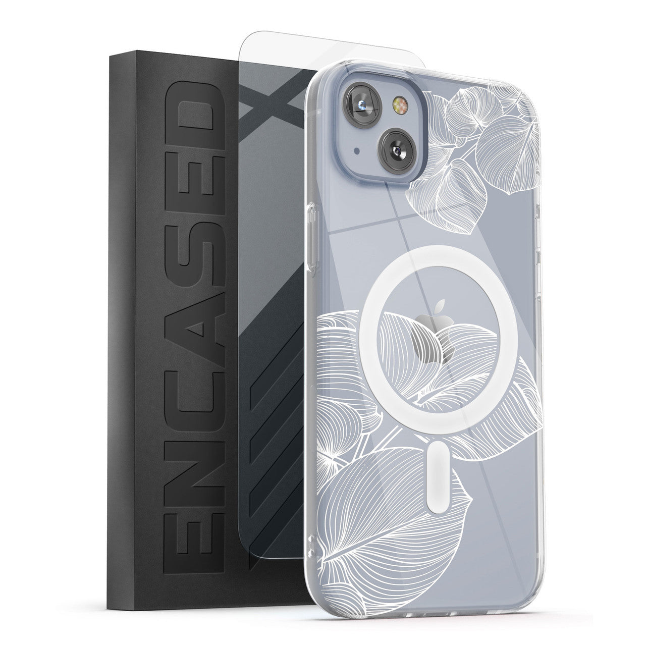 Encased Lexion MagSafe Case with Screen Protector iPhone 14 Plus - Lace Leaf