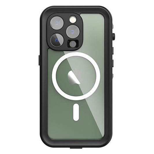 Krakatoo Dot WaterProof Case iPhone 14 Pro - Black/Clear