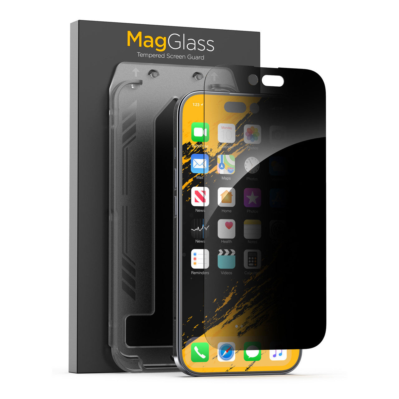 Encased Privacy Screen Protector iPhone 15 - Black