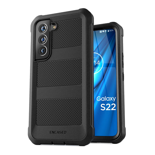 Encased Falcon Shield Case Samsung Galaxy S22 - Black