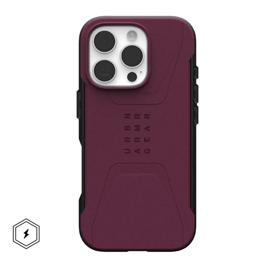 UAG Civilian MagSafe Case iPhone 16 Pro - Bordeaux