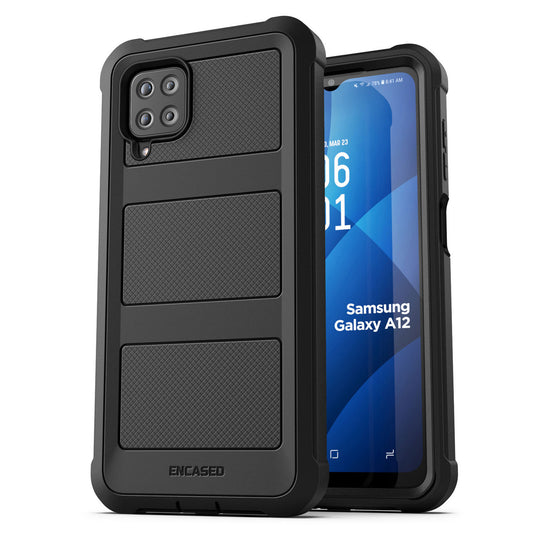 Encased Falcon Case Samsung Galaxy A12 5G - Black