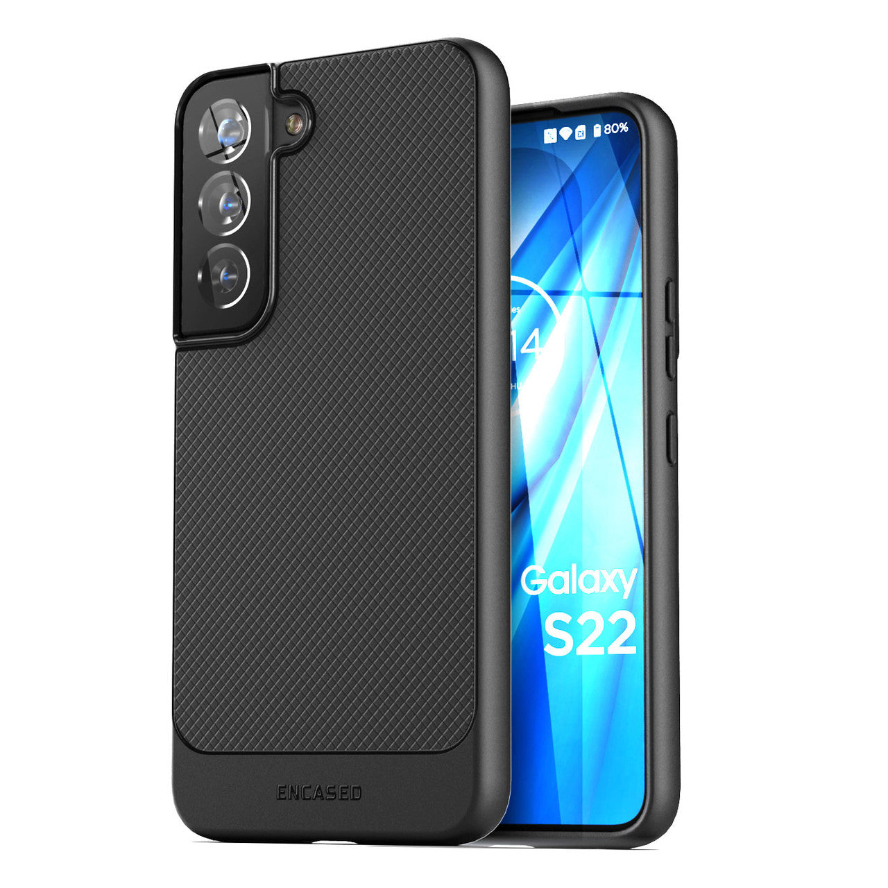 Encased Thin Armor Case Samsung Galaxy S22 - Black