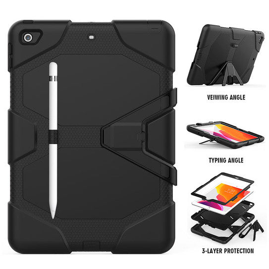 Krakatoo Armor Case iPad 10.2" 7th /8th Gen - Black