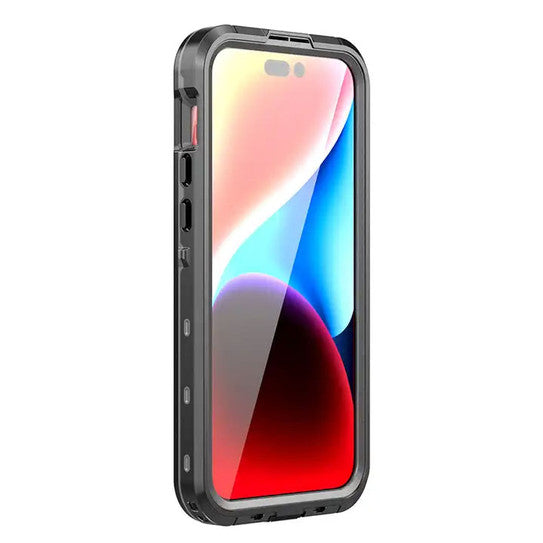 Krakatoo Dot WaterProof Case iPhone 15 Pro Max - Black/Clear