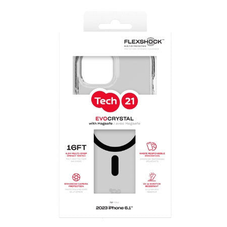 Tech21 Evo Crystal MagSafe Case iPhone 15 Pro - Amethyst