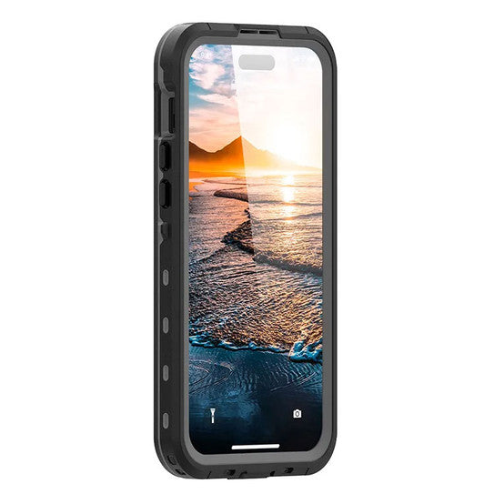 Krakatoo Dot WaterProof Case iPhone 15 Plus - Black/Clear