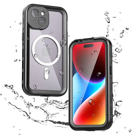Krakatoo Dot WaterProof Case iPhone 15 - Black/Clear