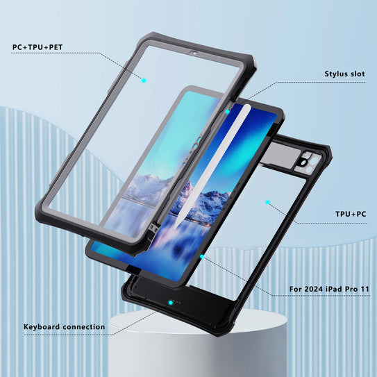 Krakatoo Shellbox WaterProof Case iPad Pro 11" (5th Gen, 2024, M4) - Black