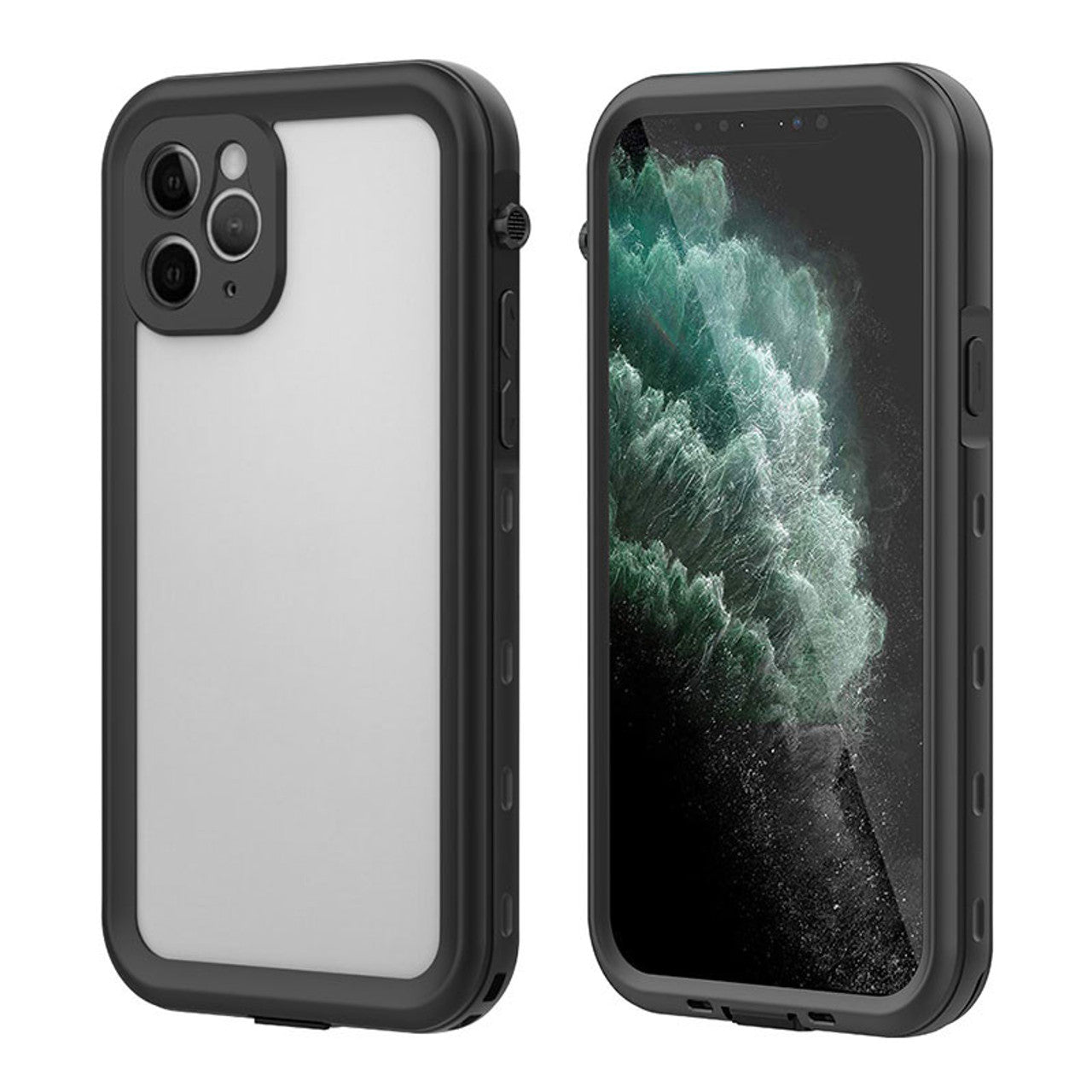 Krakatoo Classic WaterProof Case iPhone 11 Pro Max - Black/Clear