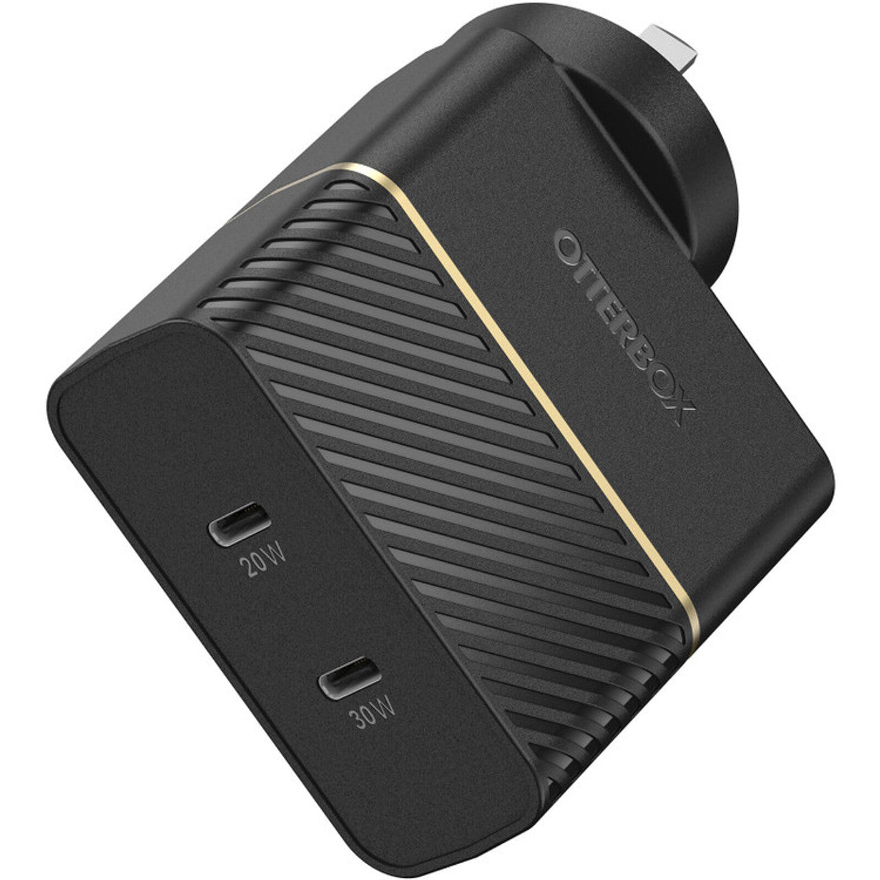 OtterBox Fast Charge Dual Port Wall Charger 50W USB-C - Black