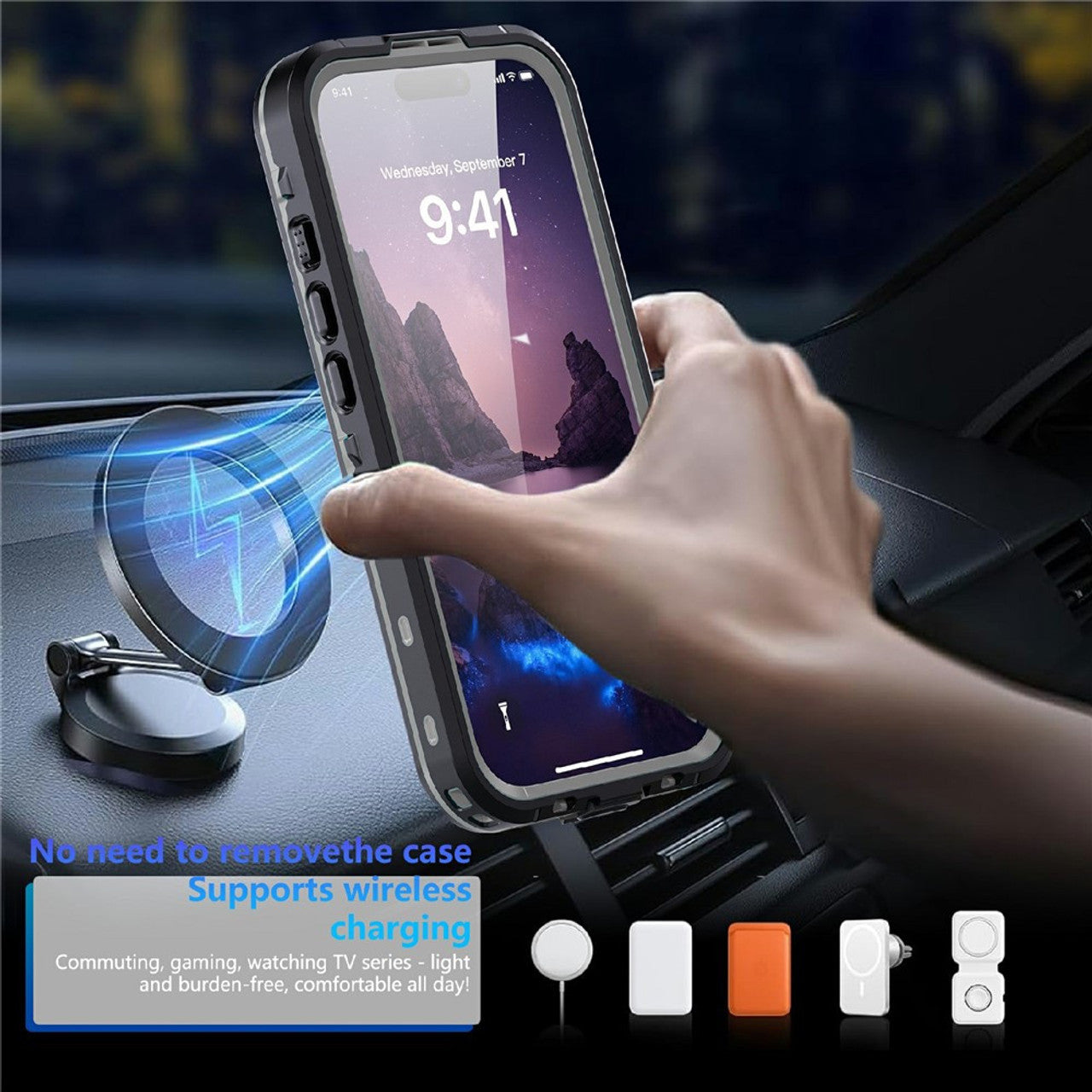 Krakatoo Dot WaterProof Case iPhone 17 - Black