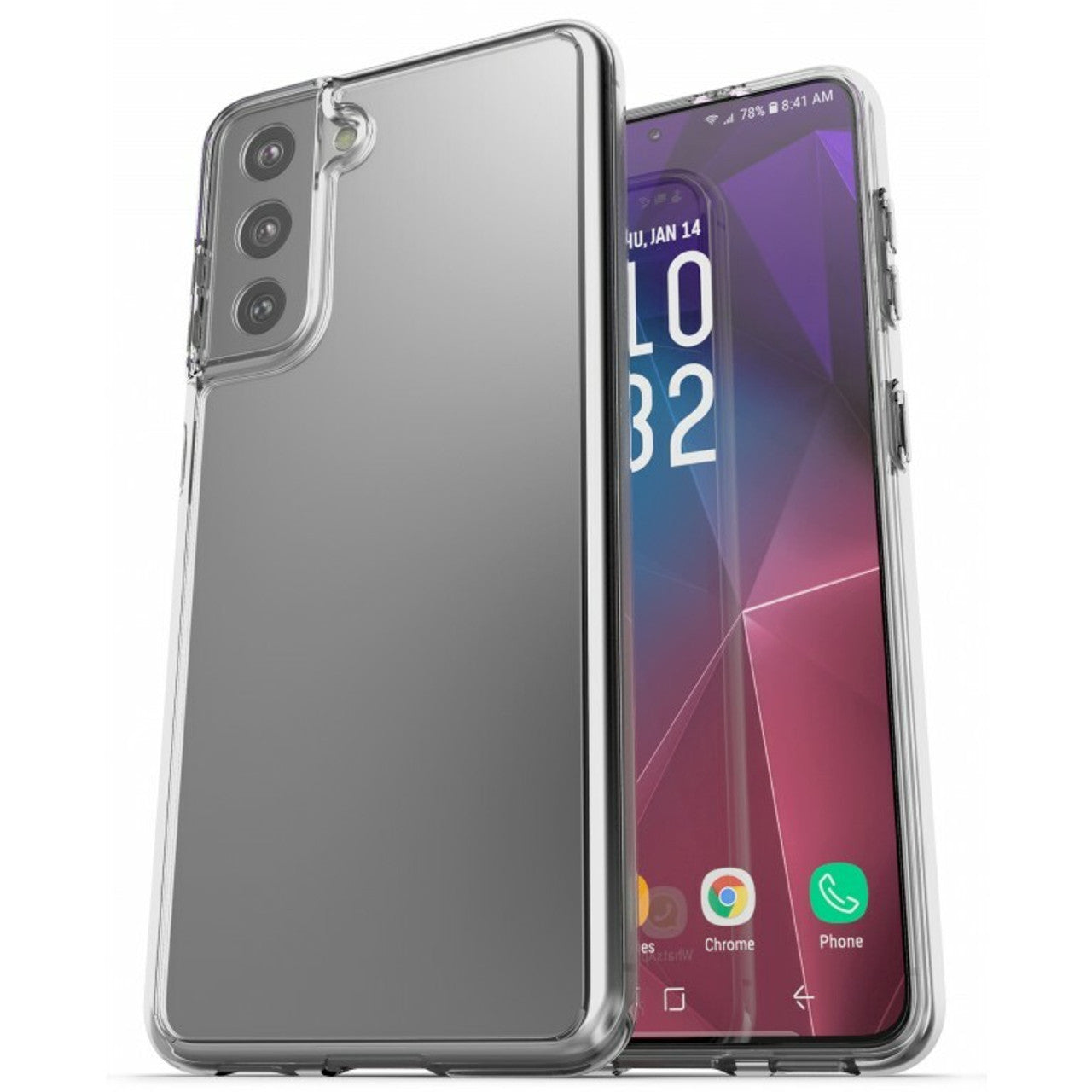 Encased Clear Back Case Samsung Galaxy S21+ Plus 5G - Clear