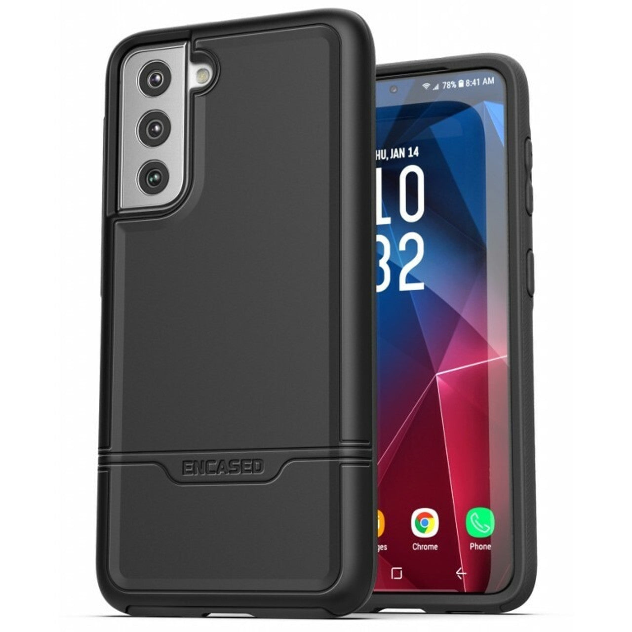 Encased Rebel Case Samsung Galaxy S21 5G - Black