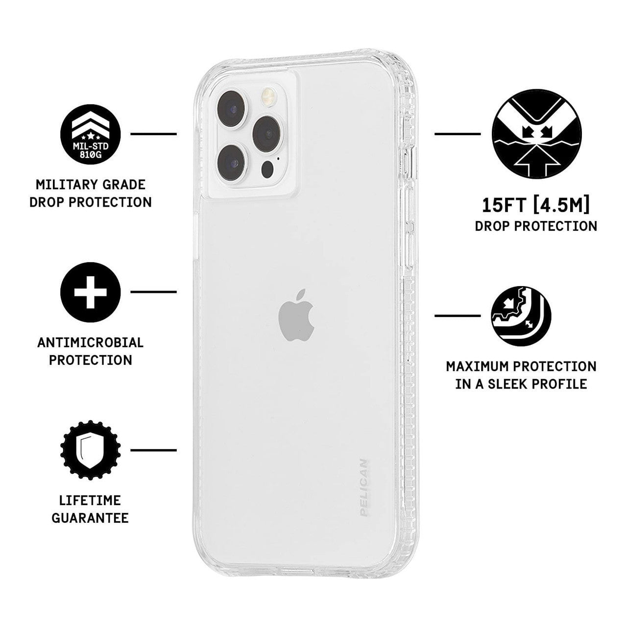 Pelican Ranger Case iPhone 14 Pro - Clear