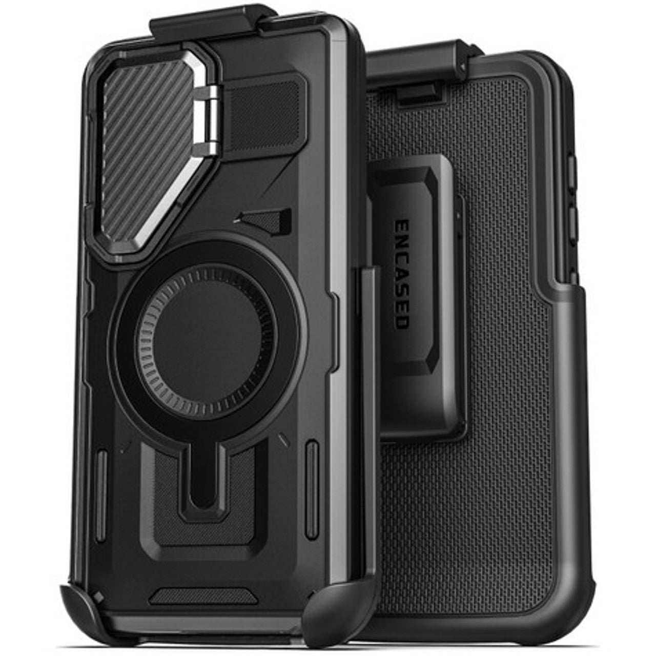 Encased Explore Case Samsung Galaxy S25 Ultra with Belt Clip Holster - Black