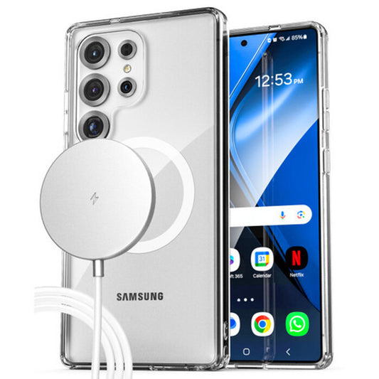 Encased Clear Back Case Samsung Galaxy S25 Ultra with MagSafe Charger - Clear