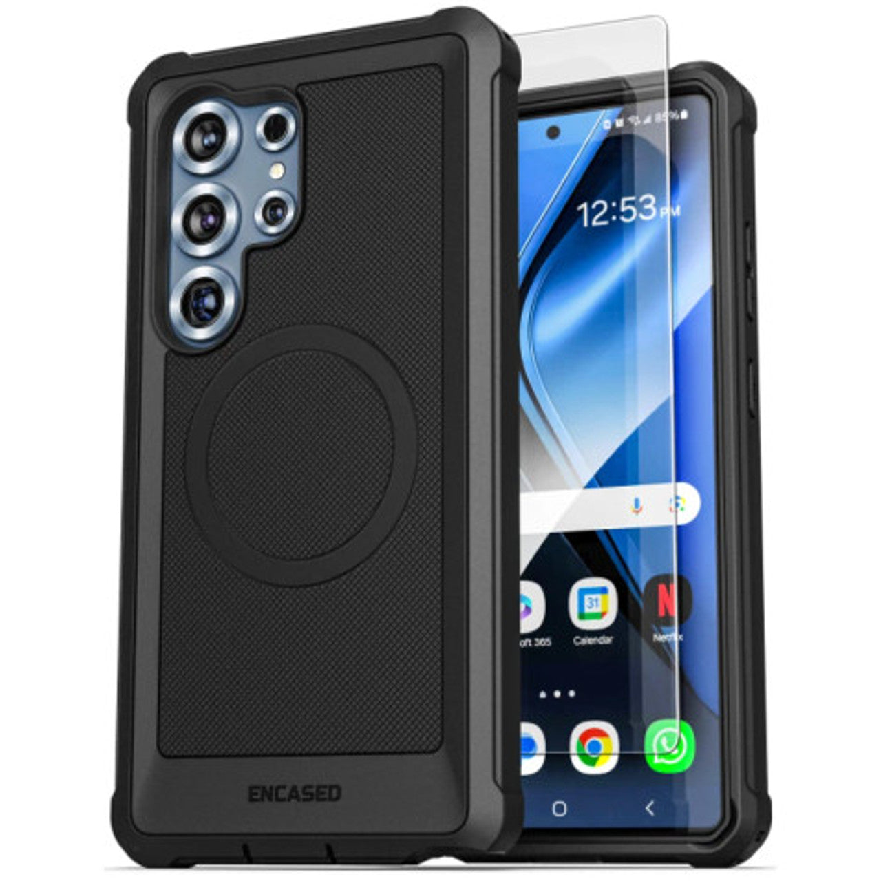 Encased Falcon Case Samsung Galaxy S25 Ultra - Black