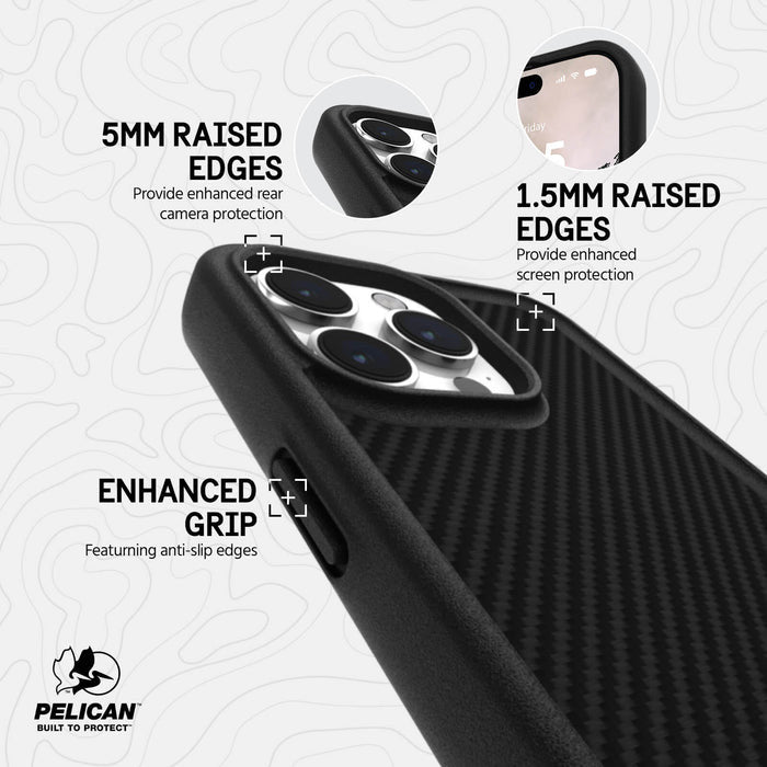 Pelican Protector Case iPhone 15 Pro - Carbon