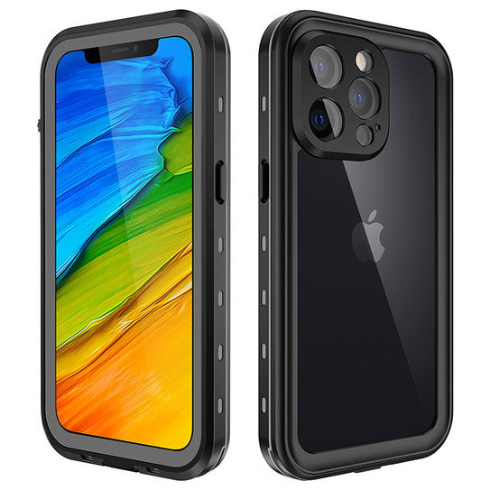 Krakatoo Dot WaterProof Case iPhone 13 Pro - Black/Clear