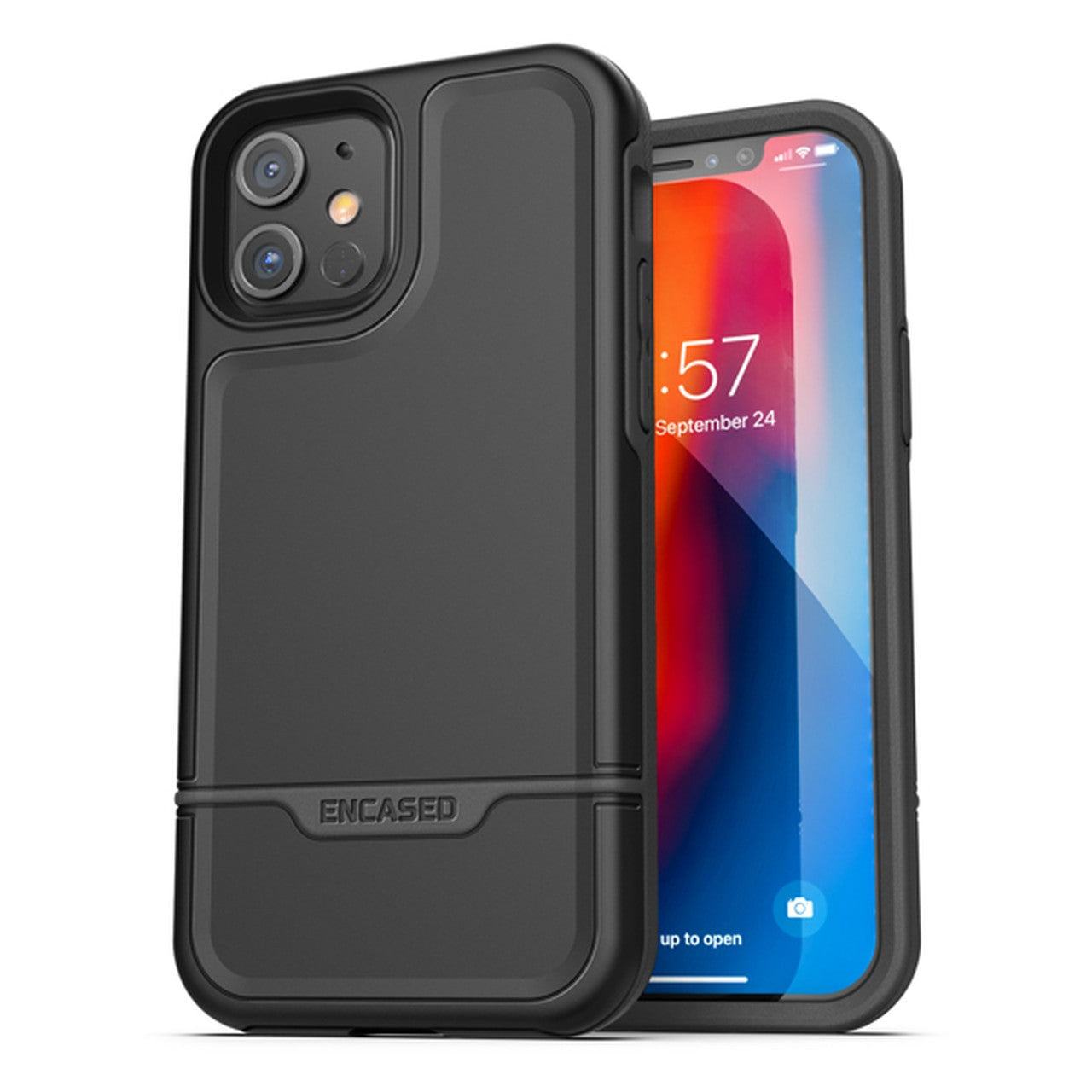 Encased Rebel Case iPhone 12/12 Pro - Black
