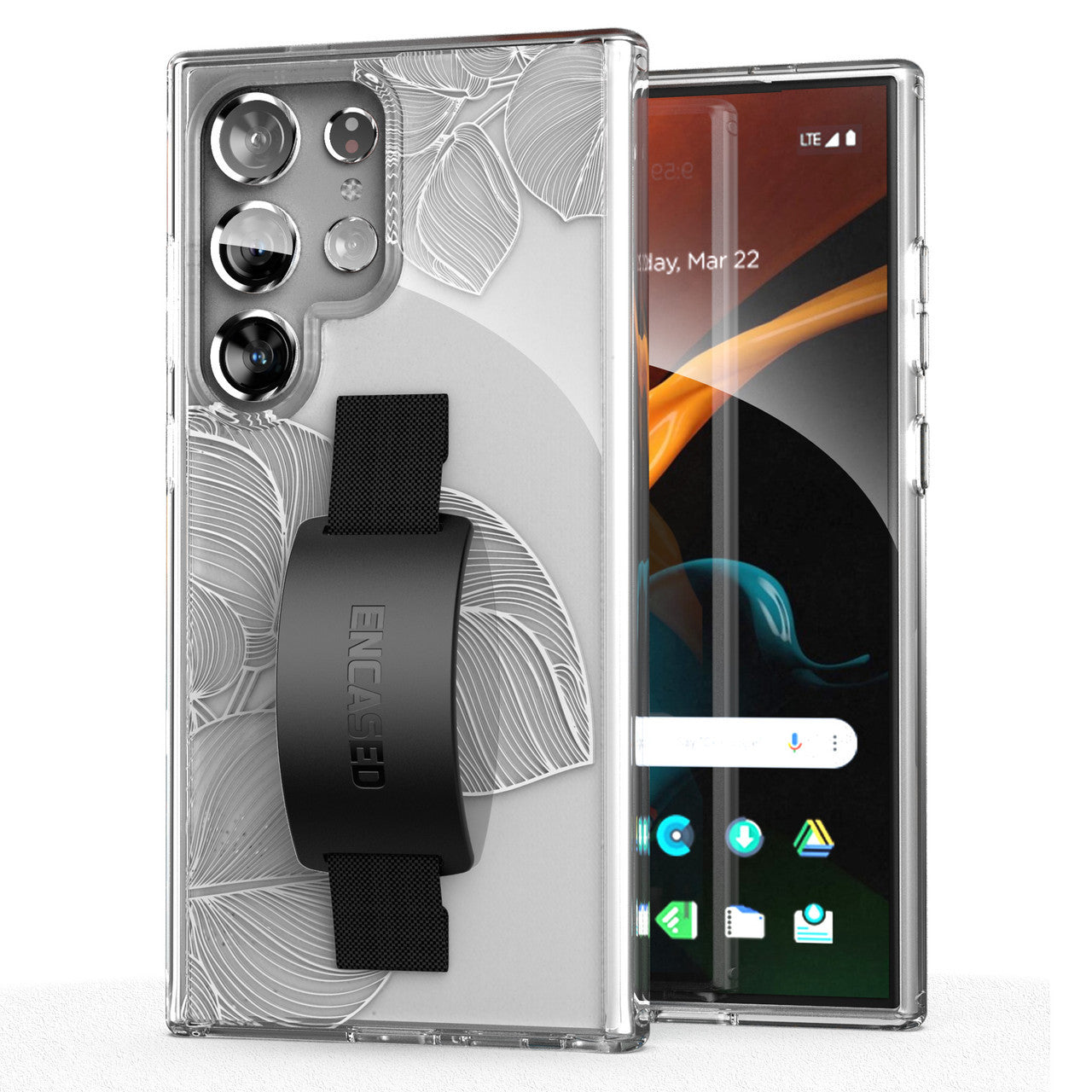 Encased Hand Loop Case Samsung Galaxy S24 Ultra - Lace Leaf