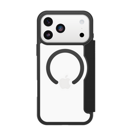 OtterBox React Folio MagSafe Case iPhone 17 Pro Max - Black Transparent