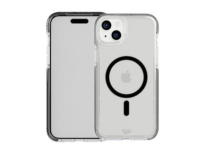 Tech21 Evo Crystal MagSafe Case iPhone 15 - Graphite Black