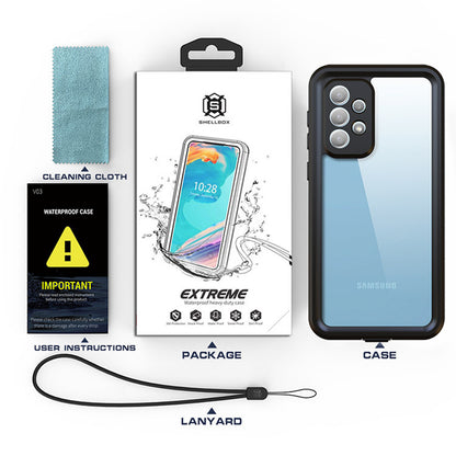 Krakatoo Classic WaterProof Case Samsung Galaxy A33 5G - Black/Clear