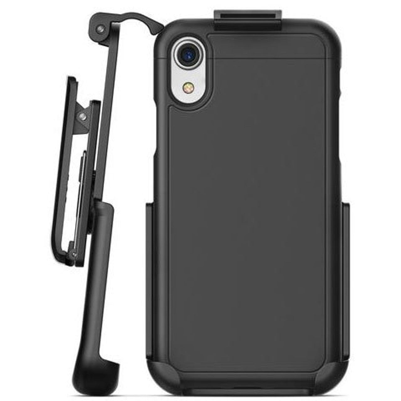 Encased Slimshield Case iPhone XR with Belt Clip Holster - Black