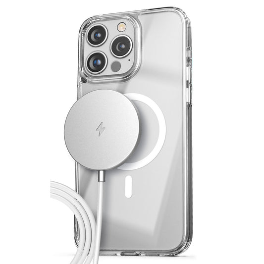 Encased Clear Case with Portable MagSafe Charger iPhone 15 Pro - Clear