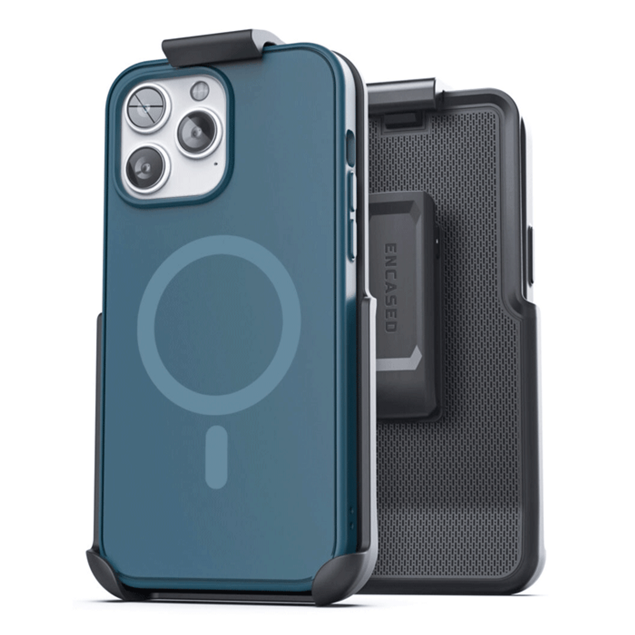 Encased Slimshield Magsafe with Belt Clip Holster Case iPhone 14 Pro Max - Blue