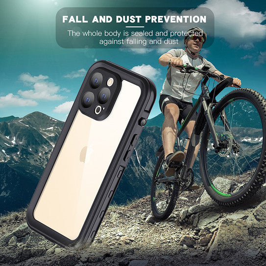 Krakatoo Classic WaterProof Case iPhone 13 Pro - Black/Clear